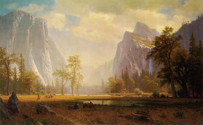 Looking up Yosemite Valley Albert Bierstadt